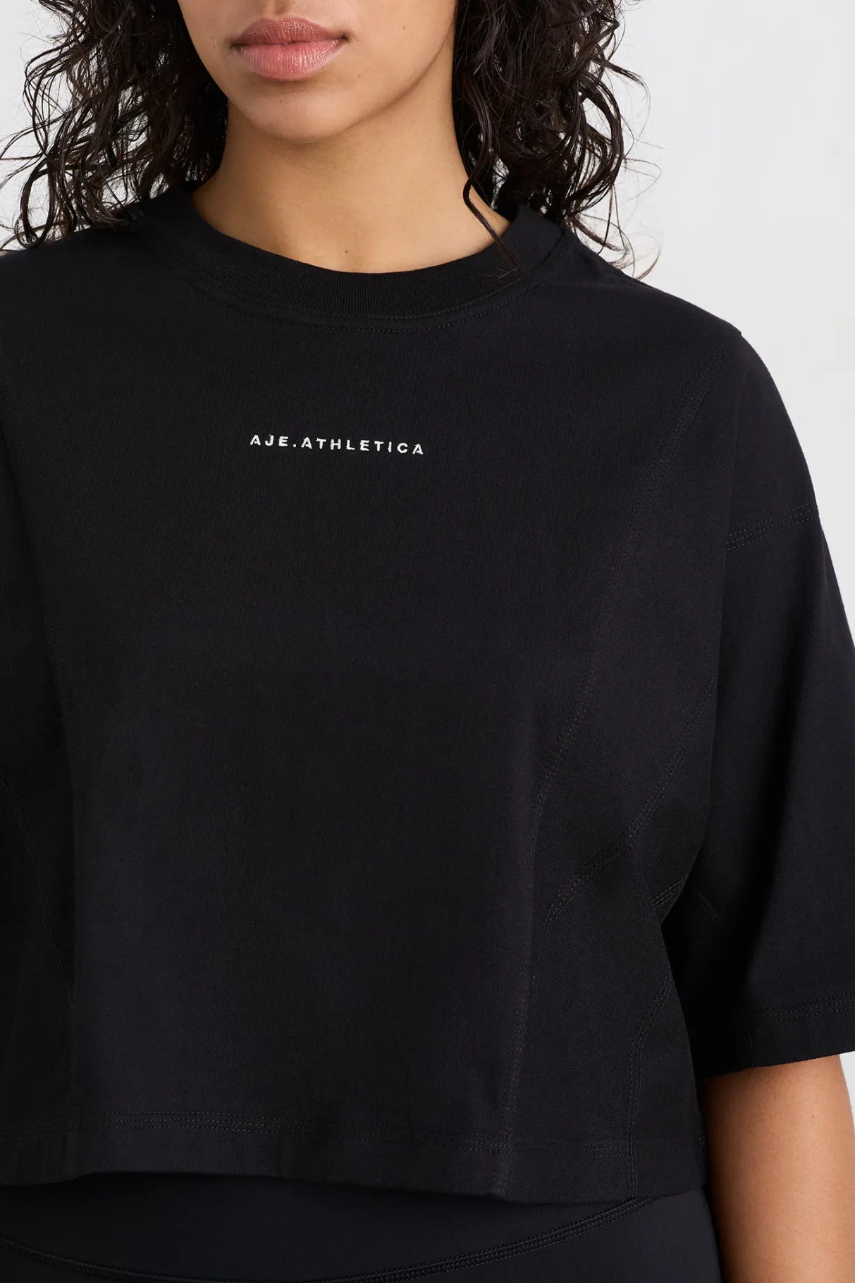 crop_panel_tee__7.webp Hot Aje ATHLETICA Crop Panel Tee 105 Black
