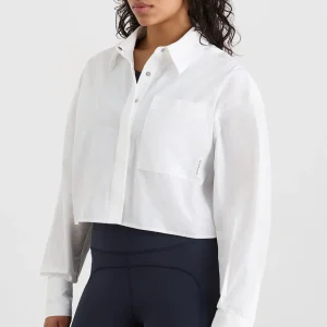 Best Sale Aje ATHLETICA Crop Shirt 609 White