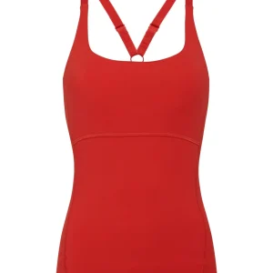 Sale Aje ATHLETICA Cropped Adjustable Strap Racerback Tank 117 Garnet Red