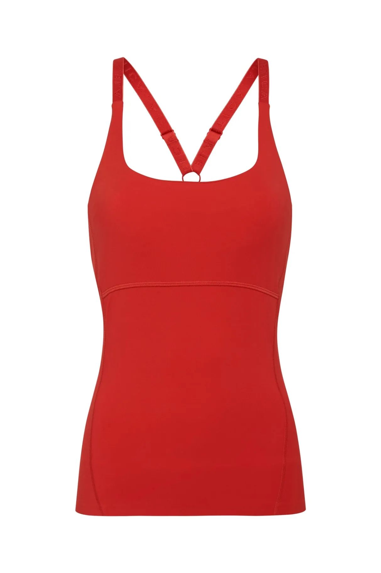 cropped_adjustable_strap_racerback_tank__1.webp Sale Aje ATHLETICA Cropped Adjustable Strap Racerback Tank 117 Garnet Red