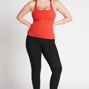 Sale Aje ATHLETICA Cropped Adjustable Strap Racerback Tank 117 Garnet Red