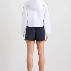 Online Aje ATHLETICA Cropped Contrast Hoodie 405 White