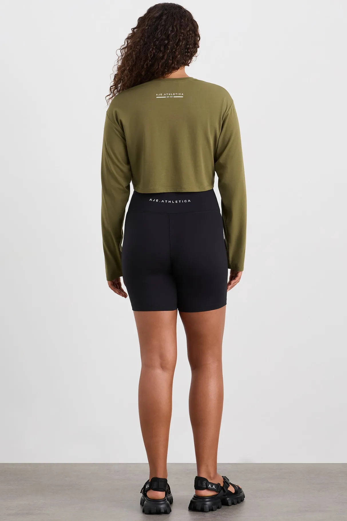 cropped_crossover_long_sleeve_top__8.webp Fashion Aje ATHLETICA Cropped Crossover Long Sleeve Top 440 Deep Khaki