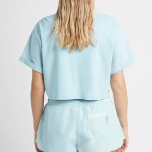 Hot Aje ATHLETICA Cropped Embossed Classic Logo T-Shirt 105 Ice Blue