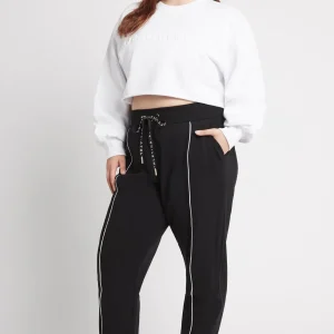 Best Sale Aje ATHLETICA Cropped Embossed Logo Crew Jumper 413 White