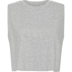 Online Aje ATHLETICA Cropped Embossed Signature Logo Tank 112 Grey Marle