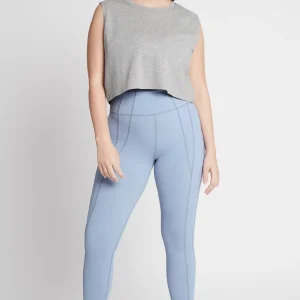 Online Aje ATHLETICA Cropped Embossed Signature Logo Tank 112 Grey Marle