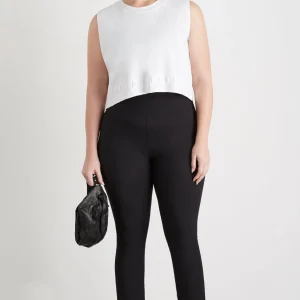 Shop Aje ATHLETICA Cropped Embossed Signature Logo Tank 106 White