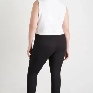 Shop Aje ATHLETICA Cropped Embossed Signature Logo Tank 106 White