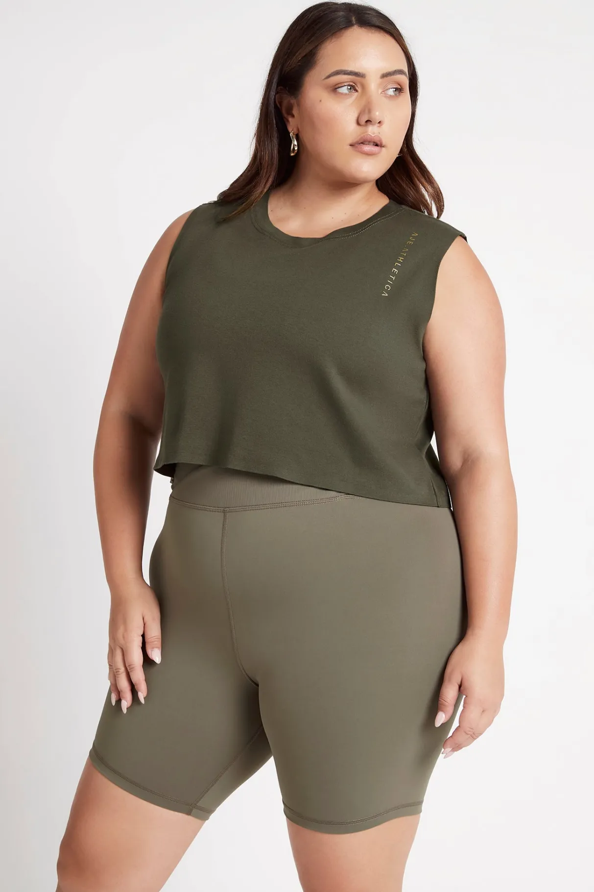 cropped_embossed_signature_logo_tank__13-4.webp Best Aje ATHLETICA Cropped Embossed Signature Logo Tank 112 Forest Green