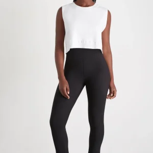 Shop Aje ATHLETICA Cropped Embossed Signature Logo Tank 106 White