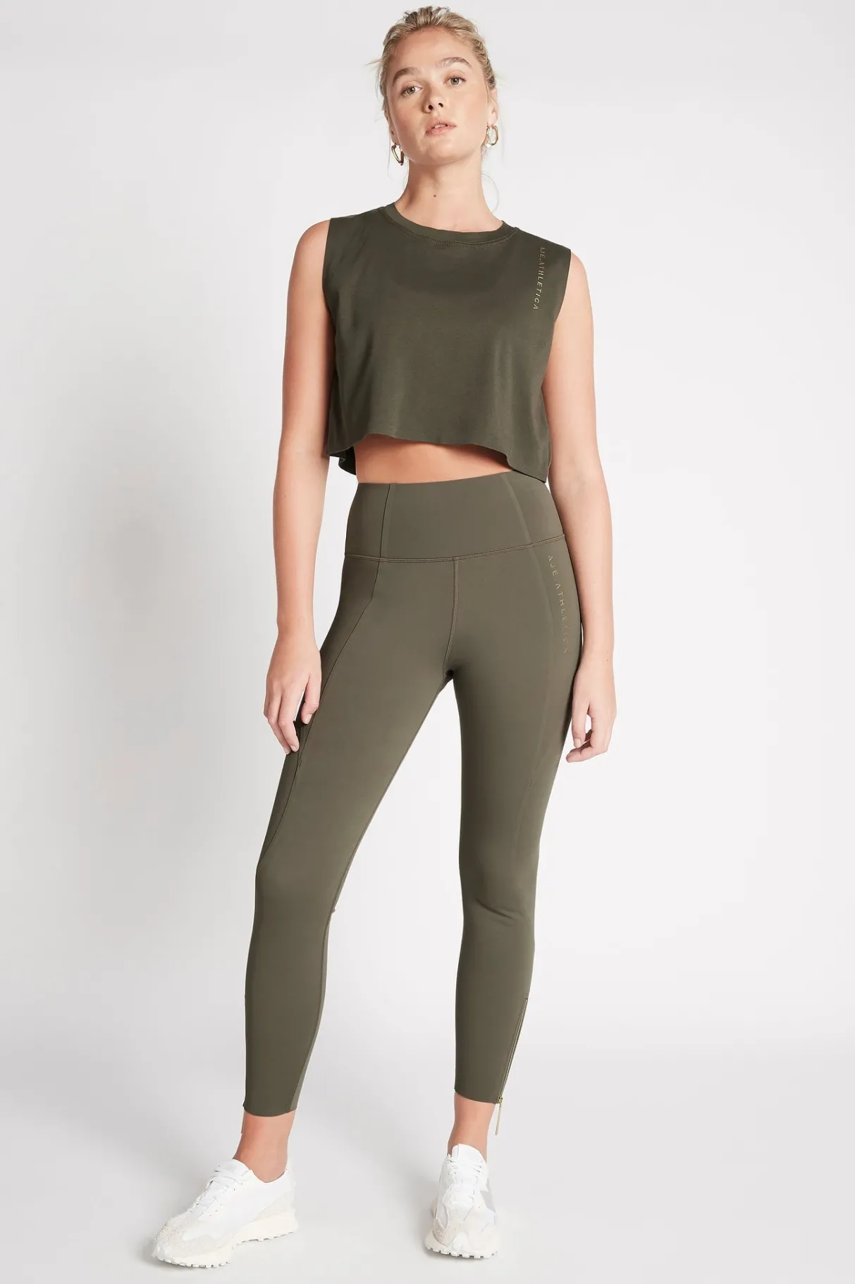 cropped_embossed_signature_logo_tank__5-4.webp Best Aje ATHLETICA Cropped Embossed Signature Logo Tank 112 Forest Green