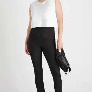 Shop Aje ATHLETICA Cropped Embossed Signature Logo Tank 106 White