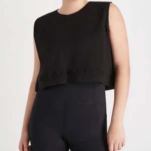 Cheap Aje ATHLETICA Cropped Embossed Signature Logo Tank 106 Black