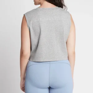 Online Aje ATHLETICA Cropped Embossed Signature Logo Tank 112 Grey Marle