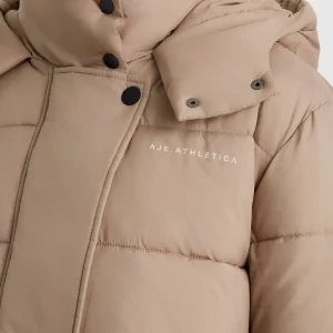 Fashion Aje ATHLETICA Cropped Hooded Puffer Jacket 764 Dune