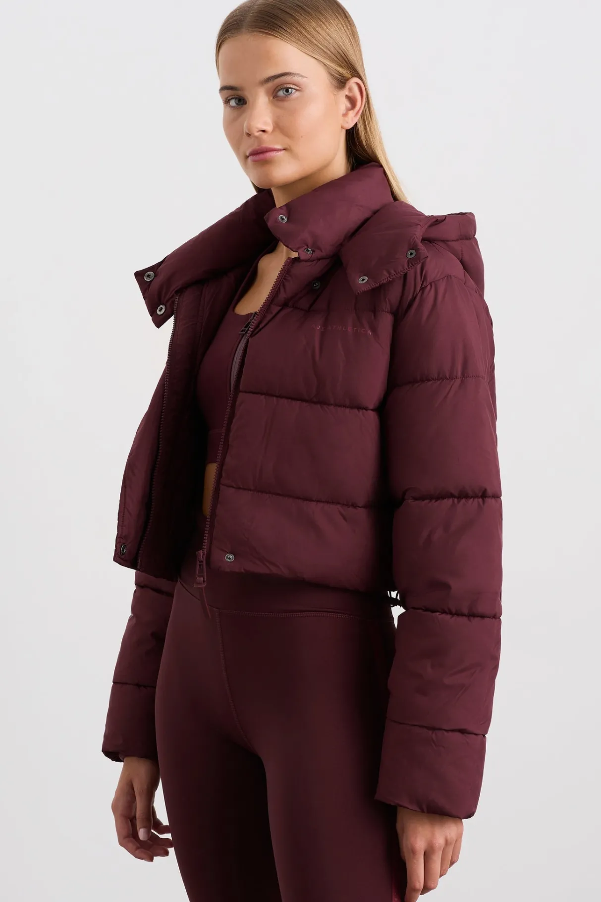 cropped_hooded_puffer_jacket__3.webp Store Aje ATHLETICA Cropped Hooded Puffer Jacket 764 Burgundy