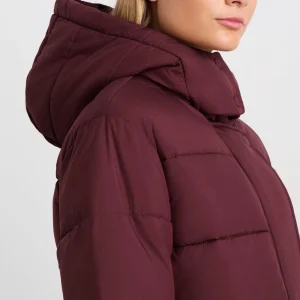 Store Aje ATHLETICA Cropped Hooded Puffer Jacket 764 Burgundy