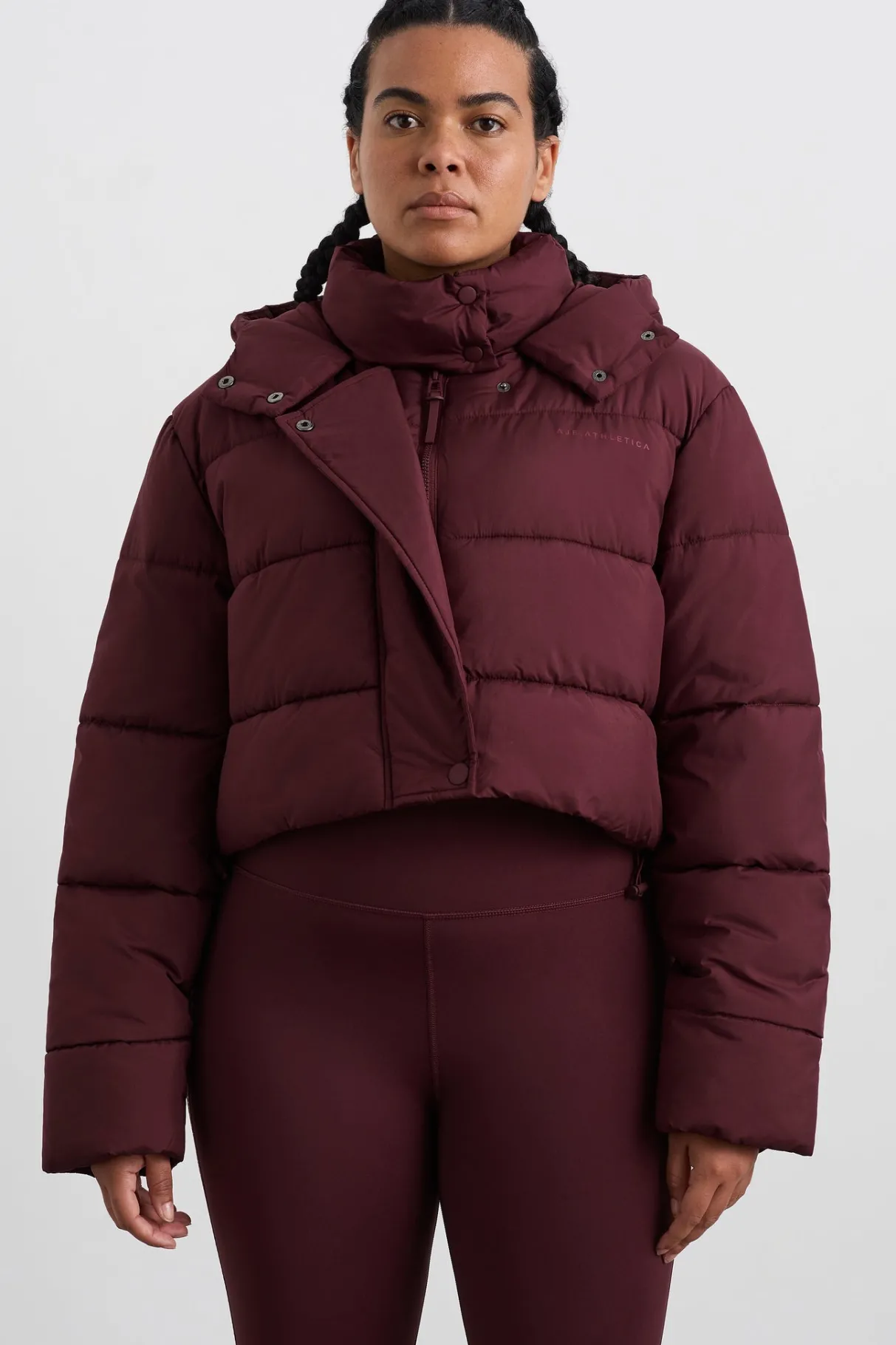 cropped_hooded_puffer_jacket__7.webp Store Aje ATHLETICA Cropped Hooded Puffer Jacket 764 Burgundy