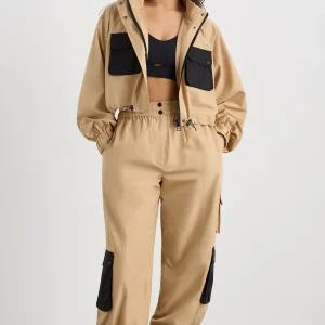 Fashion Aje ATHLETICA Cropped Jacket 780 Natural Tan