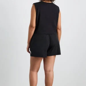 New Aje ATHLETICA Cropped Jersey Tank 147 Black