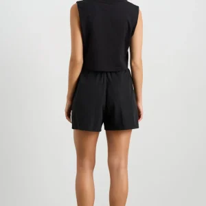 New Aje ATHLETICA Cropped Jersey Tank 147 Black