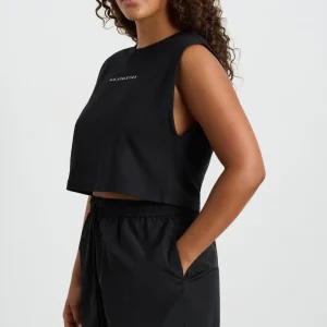 New Aje ATHLETICA Cropped Jersey Tank 147 Black