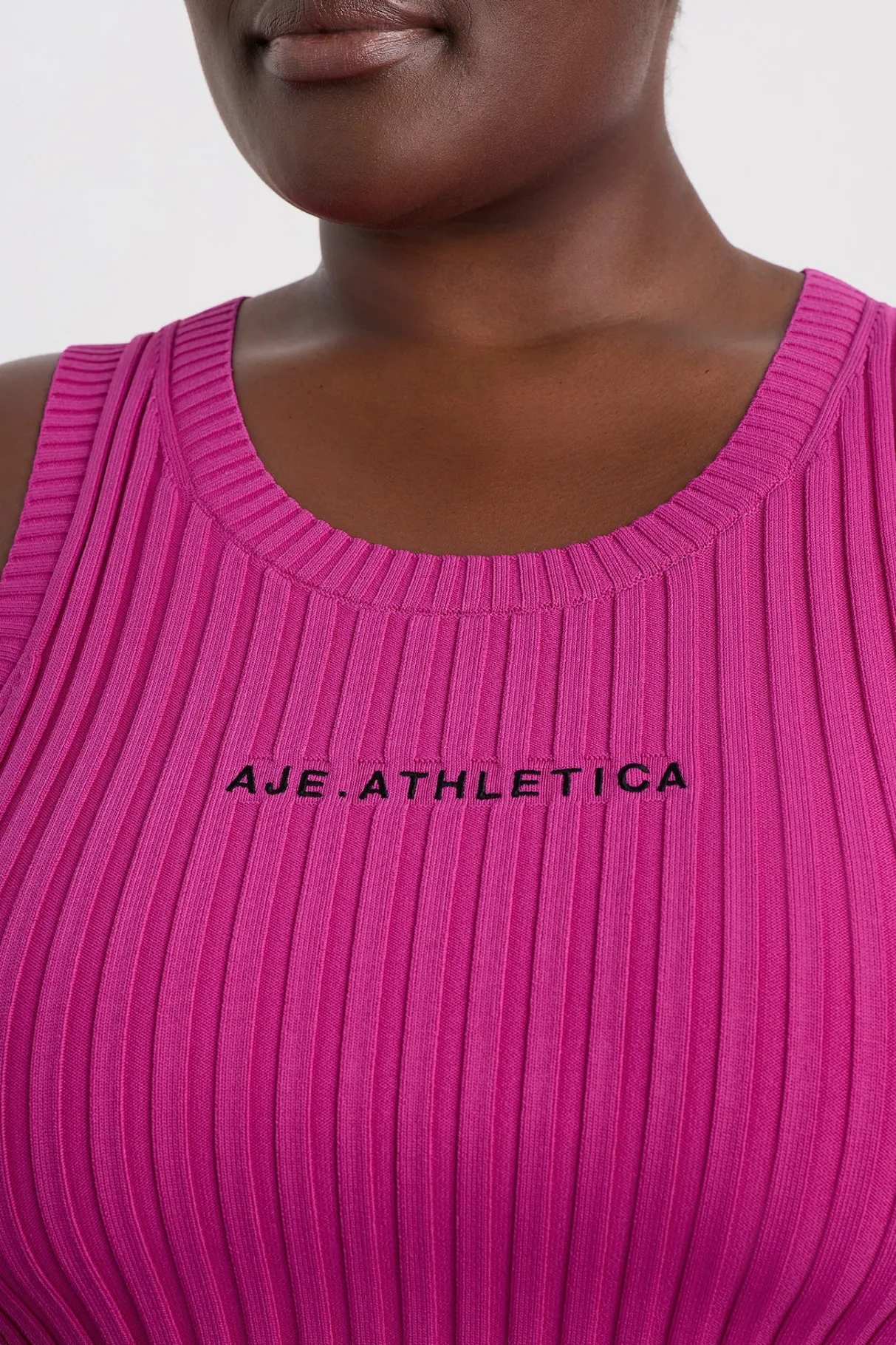 cropped_knitted_logo_tank__11.webp Shop Aje ATHLETICA Cropped Knitted Logo Tank 135 Power Pink