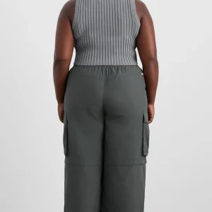 Clearance Aje ATHLETICA Cropped Knitted Logo Tank 135 Slate Surge
