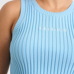 Fashion Aje ATHLETICA Cropped Knitted Logo Tank 135 Ice Blue