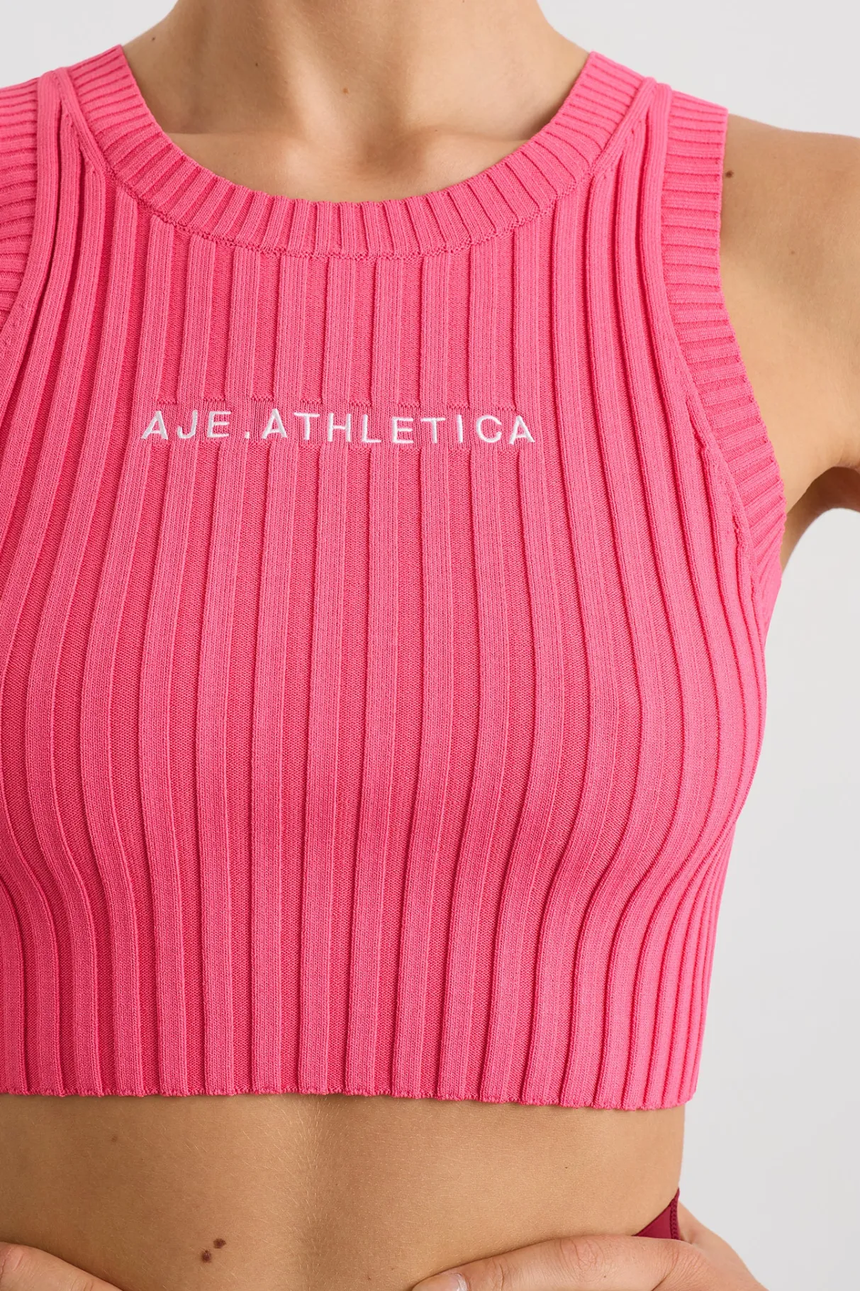 cropped_knitted_logo_tank__3-5.webp Flash Sale Aje ATHLETICA Cropped Knitted Logo Tank 135 Rouge Pink