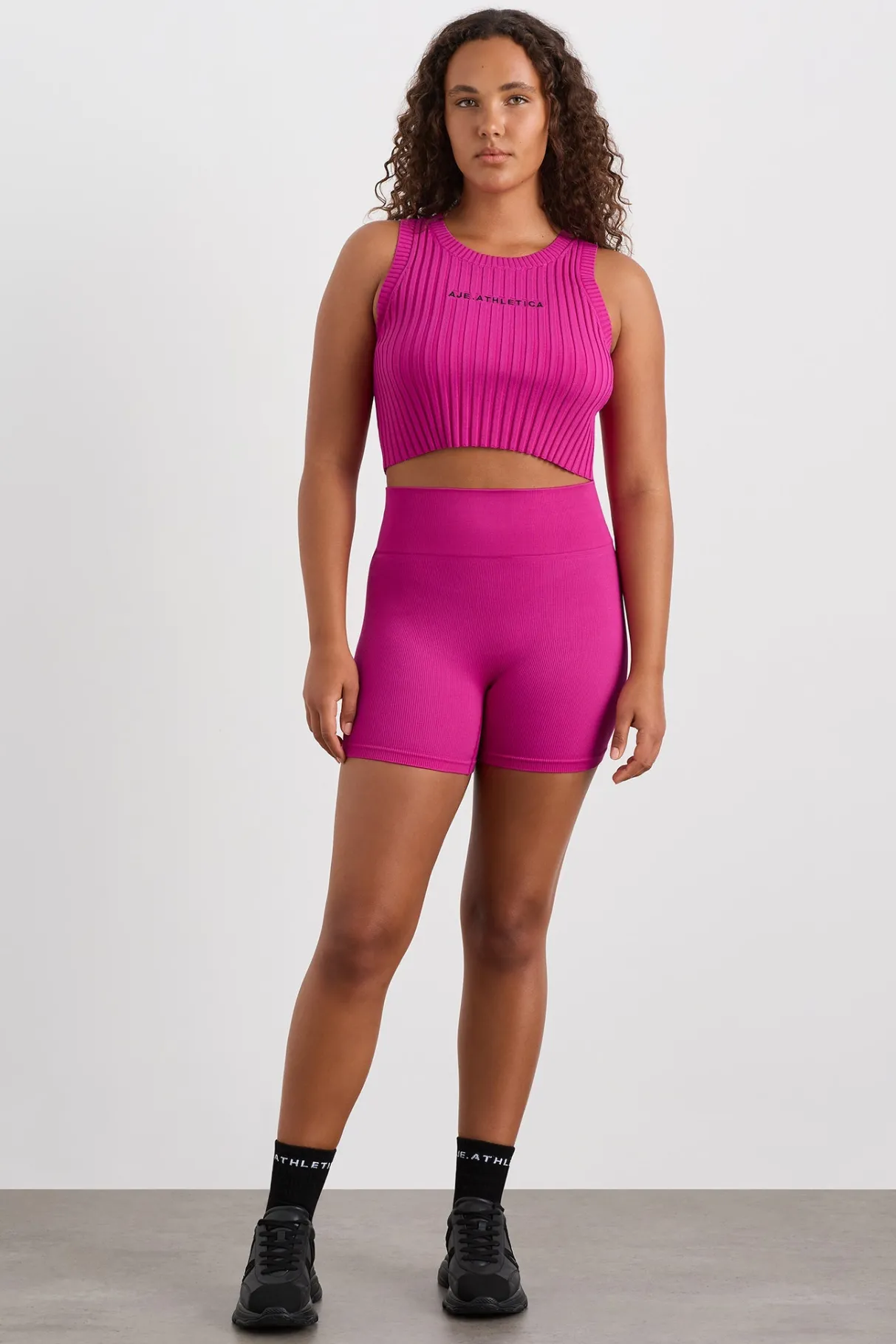 cropped_knitted_logo_tank__6-1.webp Shop Aje ATHLETICA Cropped Knitted Logo Tank 135 Power Pink