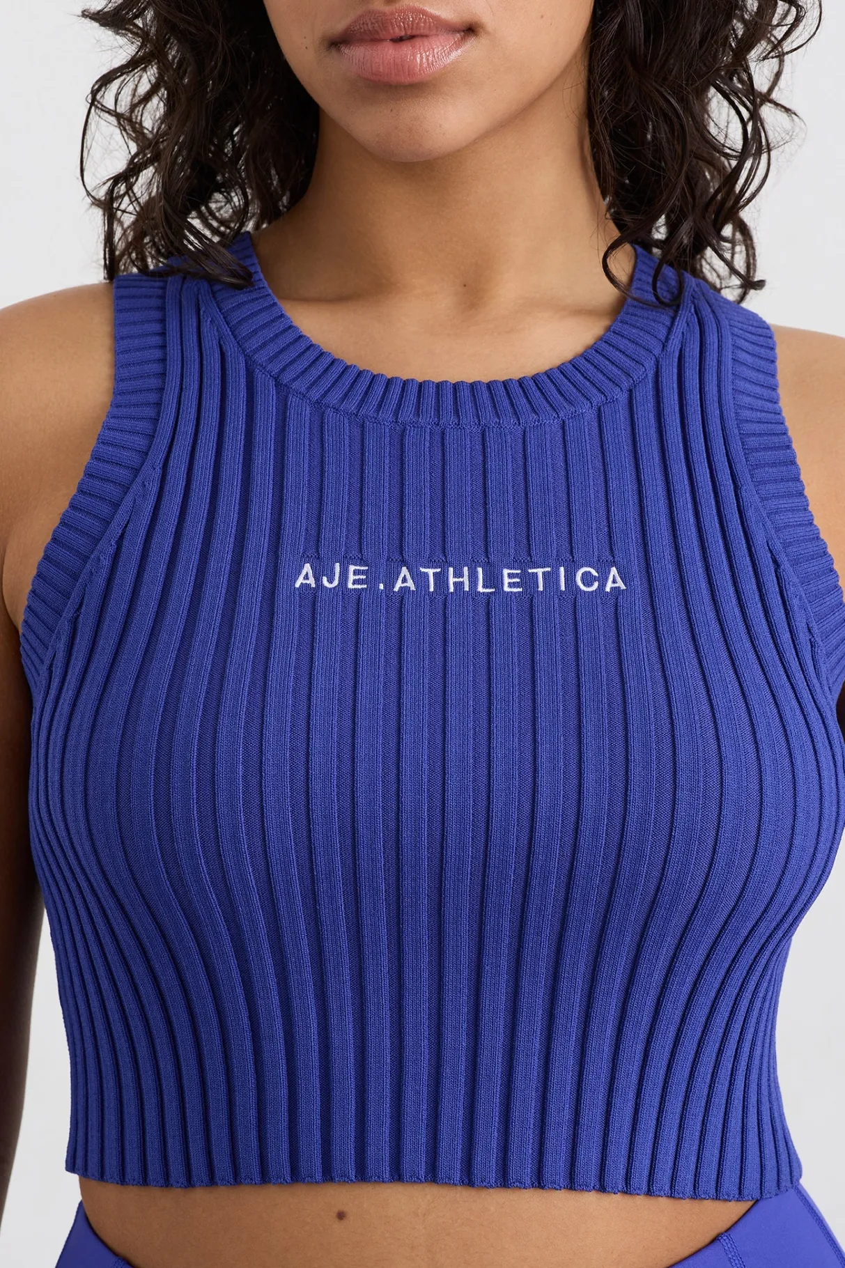 cropped_knitted_logo_tank__7-2.webp Best Aje ATHLETICA Cropped Knitted Logo Tank 135 Electric Blue