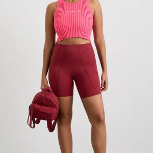 Flash Sale Aje ATHLETICA Cropped Knitted Logo Tank 135 Rouge Pink
