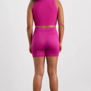 Shop Aje ATHLETICA Cropped Knitted Logo Tank 135 Power Pink