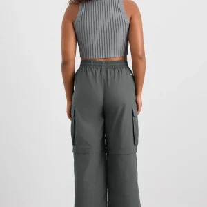 Clearance Aje ATHLETICA Cropped Knitted Logo Tank 135 Slate Surge