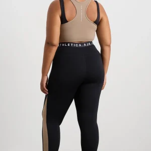 Best Sale Aje ATHLETICA Cropped Layered Sport Tank 159 Dune/Black