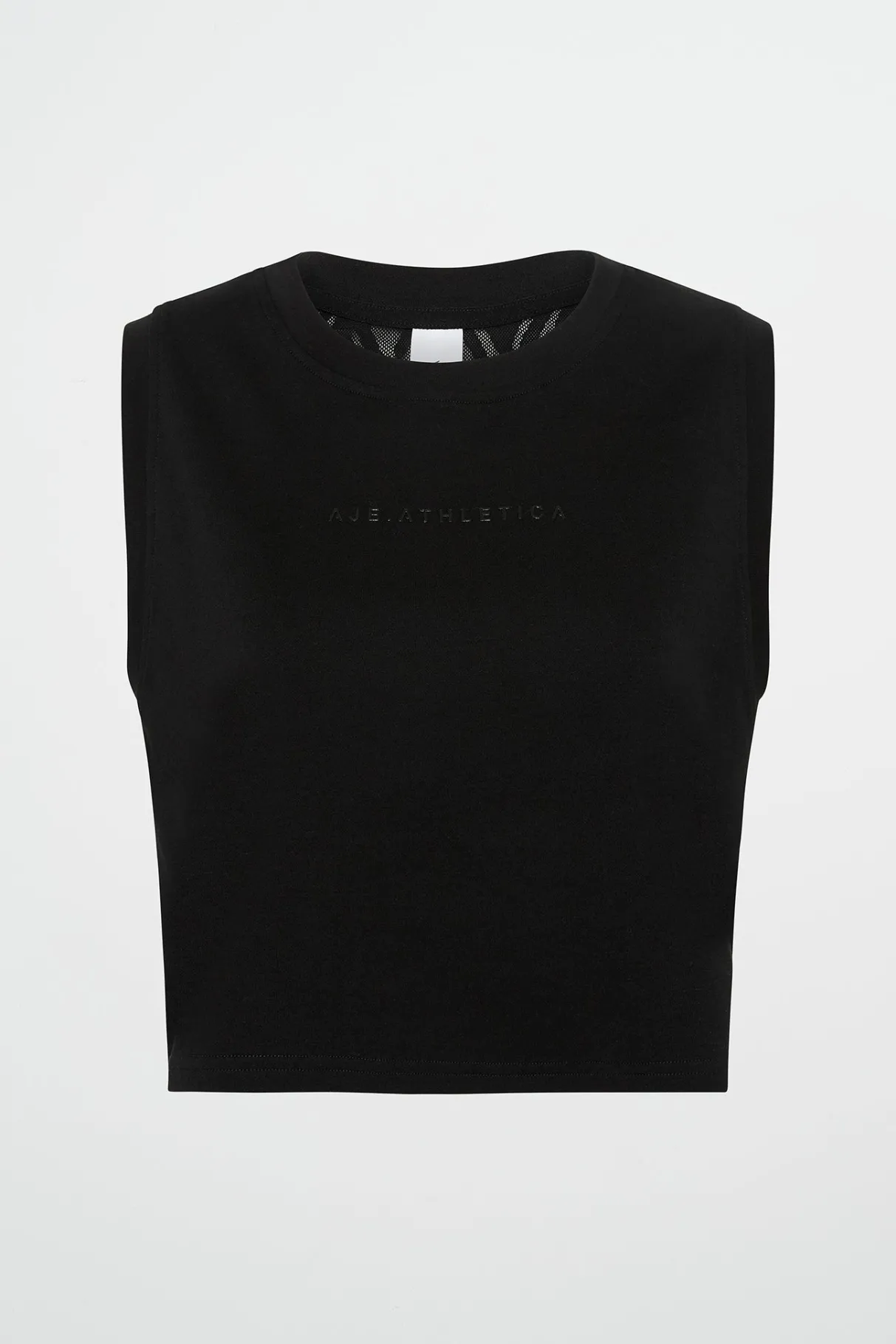 cropped_logo_mesh_boxy_tank__1.webp Best Sale Aje ATHLETICA Cropped Logo Mesh Boxy Tank 146 Black