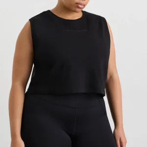 Best Sale Aje ATHLETICA Cropped Logo Mesh Boxy Tank 146 Black