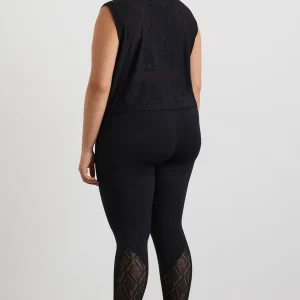 Best Sale Aje ATHLETICA Cropped Logo Mesh Boxy Tank 146 Black