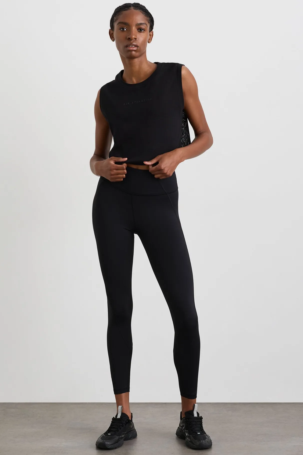 cropped_logo_mesh_boxy_tank__2.webp Best Sale Aje ATHLETICA Cropped Logo Mesh Boxy Tank 146 Black