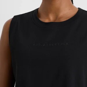 Best Sale Aje ATHLETICA Cropped Logo Mesh Boxy Tank 146 Black