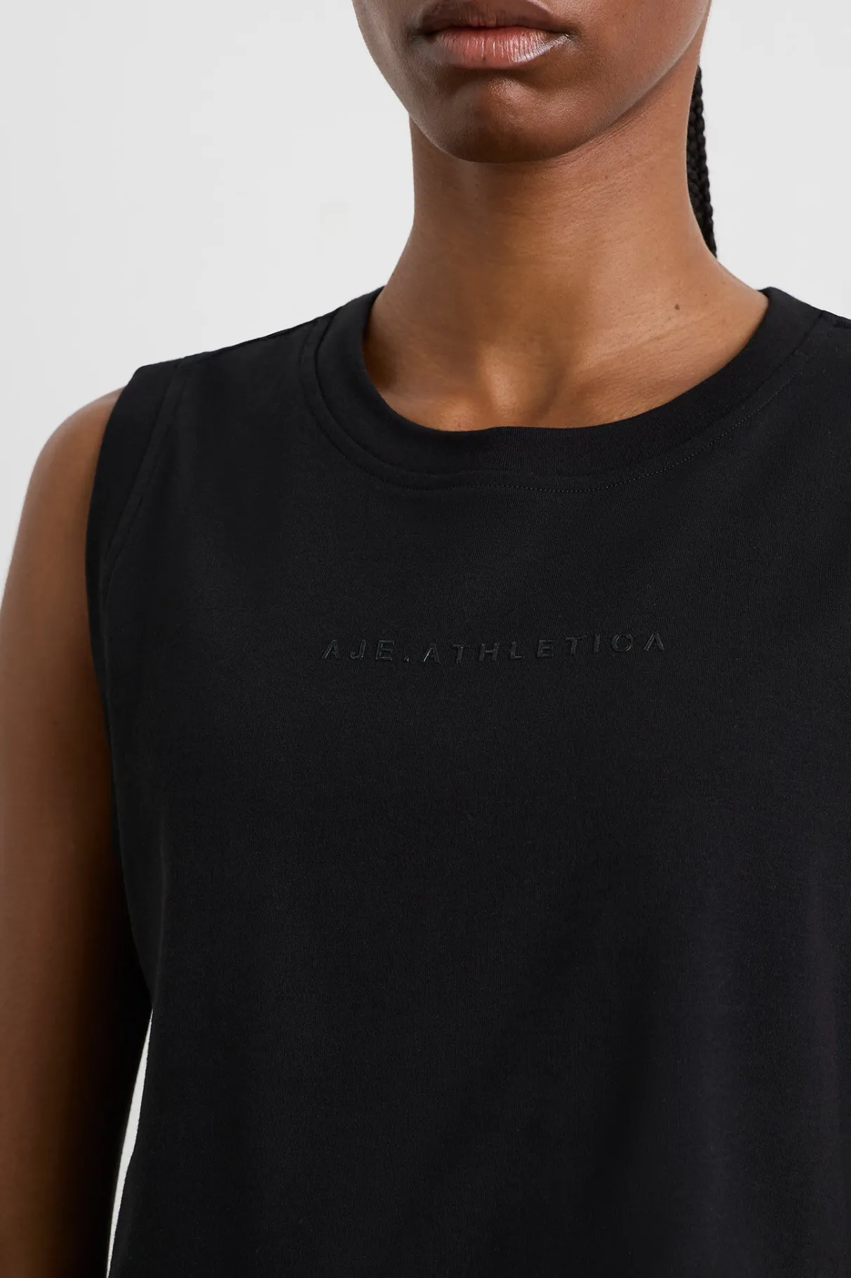cropped_logo_mesh_boxy_tank__3.webp Best Sale Aje ATHLETICA Cropped Logo Mesh Boxy Tank 146 Black