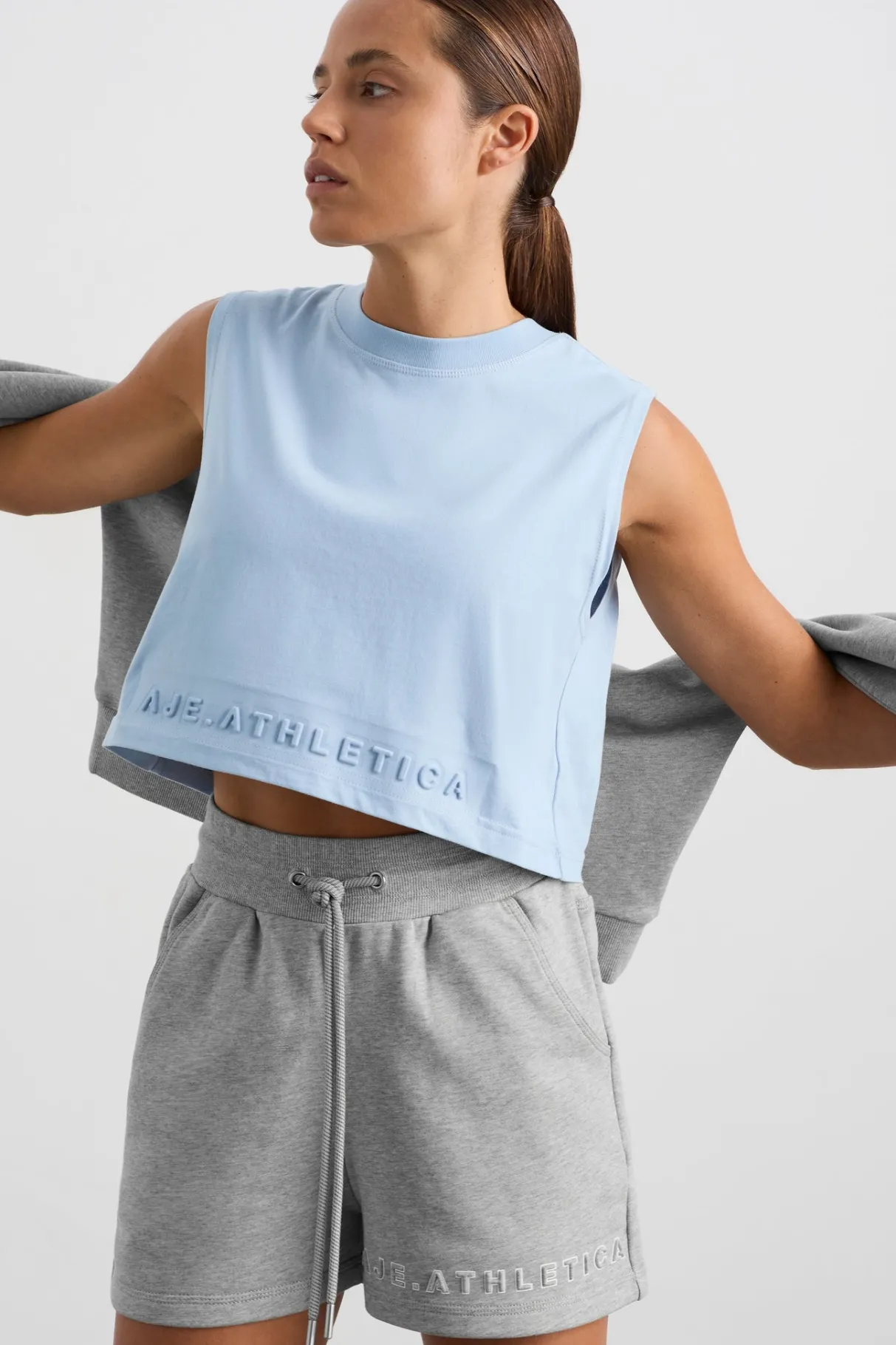cropped_logo_tank__2.webp Hot Aje ATHLETICA Cropped Logo Tank 106 Steel Blue
