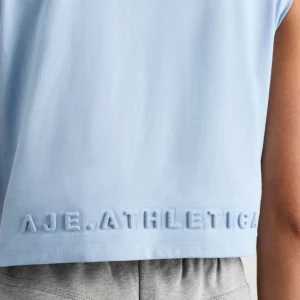 Hot Aje ATHLETICA Cropped Logo Tank 106 Steel Blue