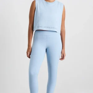 Hot Aje ATHLETICA Cropped Logo Tank 106 Steel Blue