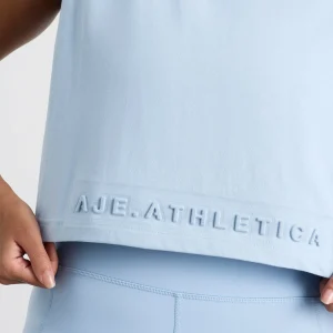 Hot Aje ATHLETICA Cropped Logo Tank 106 Steel Blue