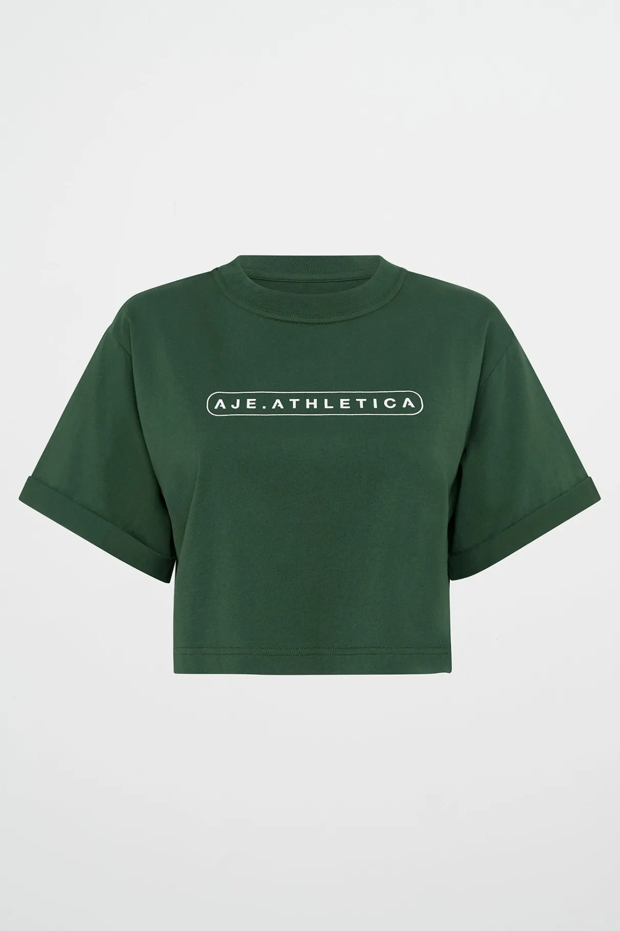 cropped_logo_tee__1.webp Cheap Aje ATHLETICA Cropped Logo Tee 105 Pine Green