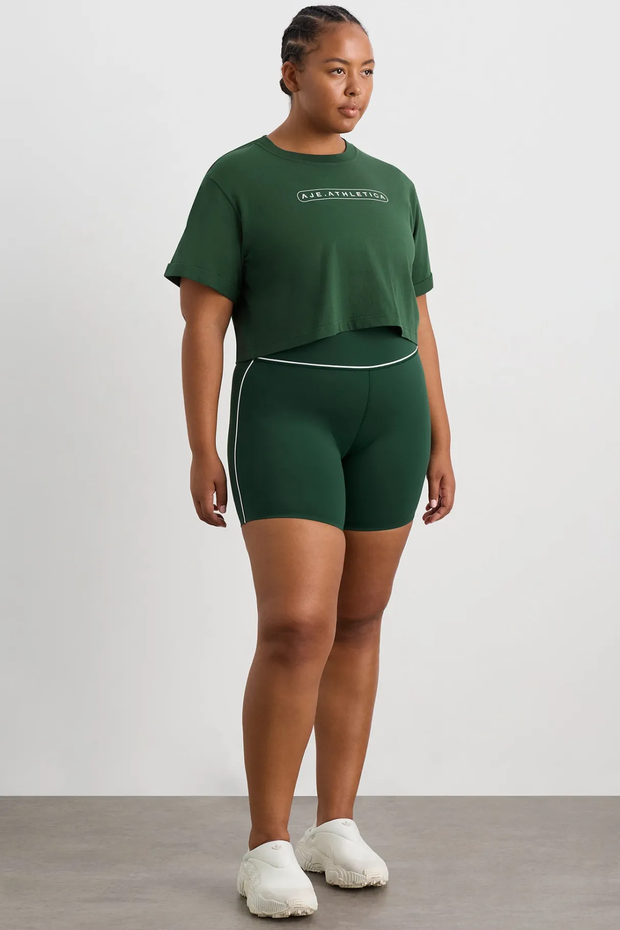 cropped_logo_tee__12.webp Cheap Aje ATHLETICA Cropped Logo Tee 105 Pine Green