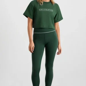 Cheap Aje ATHLETICA Cropped Logo Tee 105 Pine Green